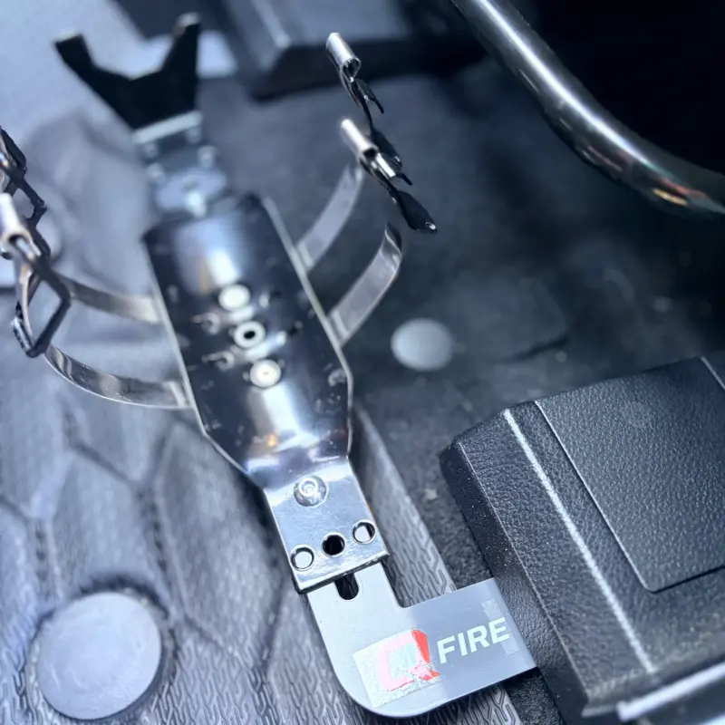 QFire Vehicle Fire Extinguisher Bracket - Ford Ranger / Everest 2022+